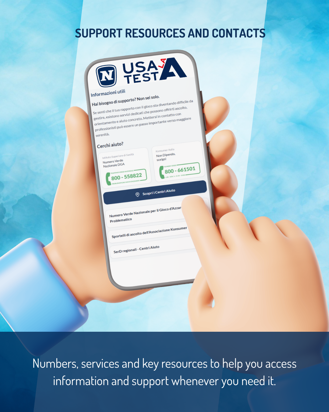 Usa La Testa App Support Resources and Contacts